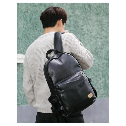 Luxury Leather Men Backpack-AVENZIE