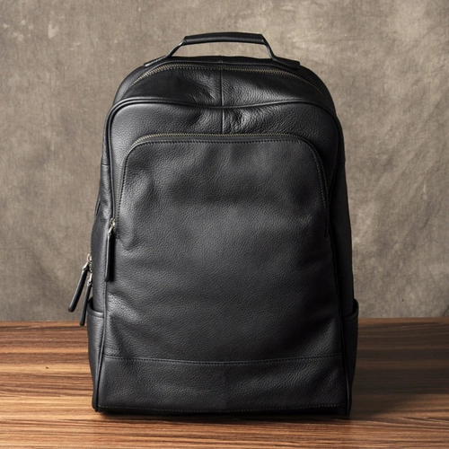 Genuine Leather Backpack for Men's-AVENZIE