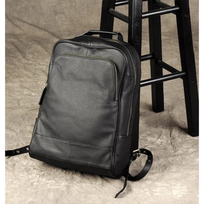 Genuine Leather Backpack for Men's-AVENZIE