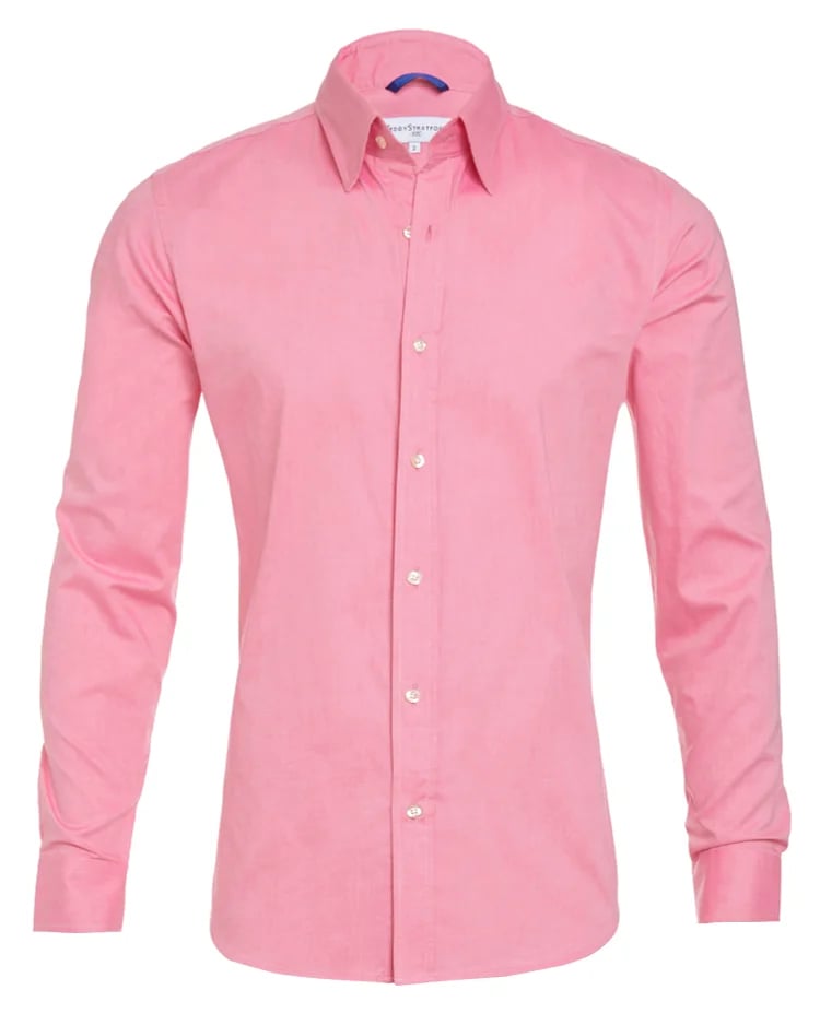 Oxford Stretch Zip Shirt-AVENZIE