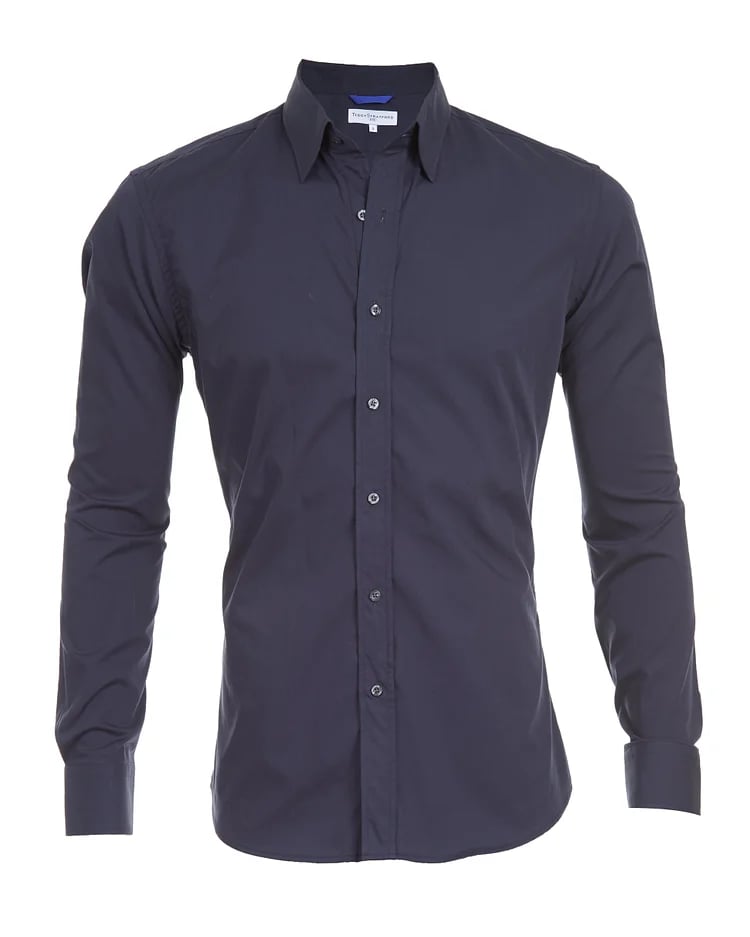 Oxford Stretch Zip Shirt-AVENZIE