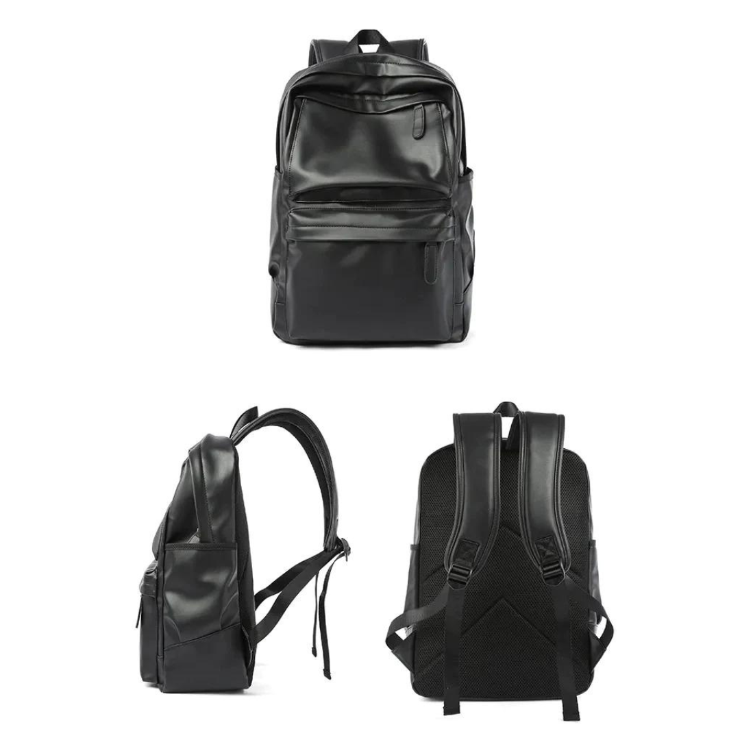 Waterproof Leather Backpack for Men-AVENZIE