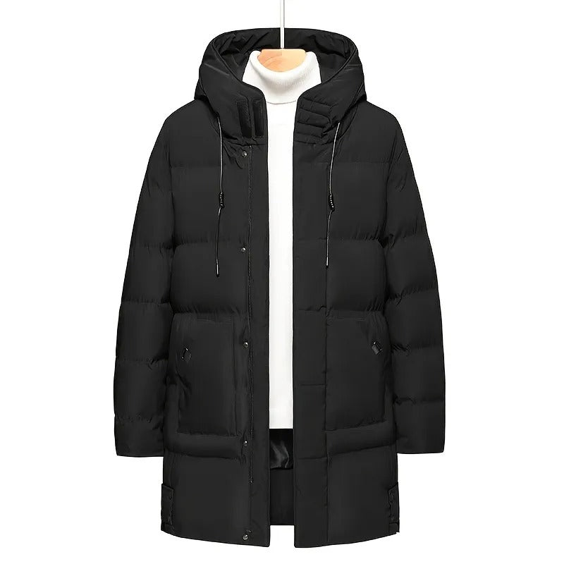 Hooded Mid-length Jacket-AVENZIE