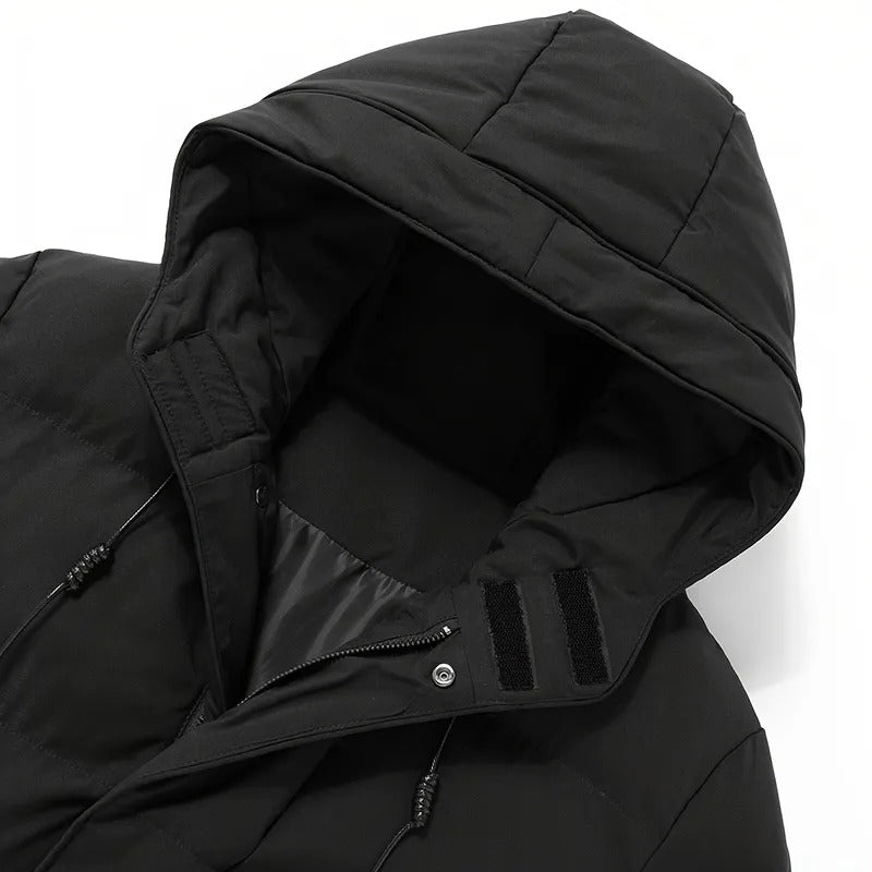 Hooded Mid-length Jacket-AVENZIE