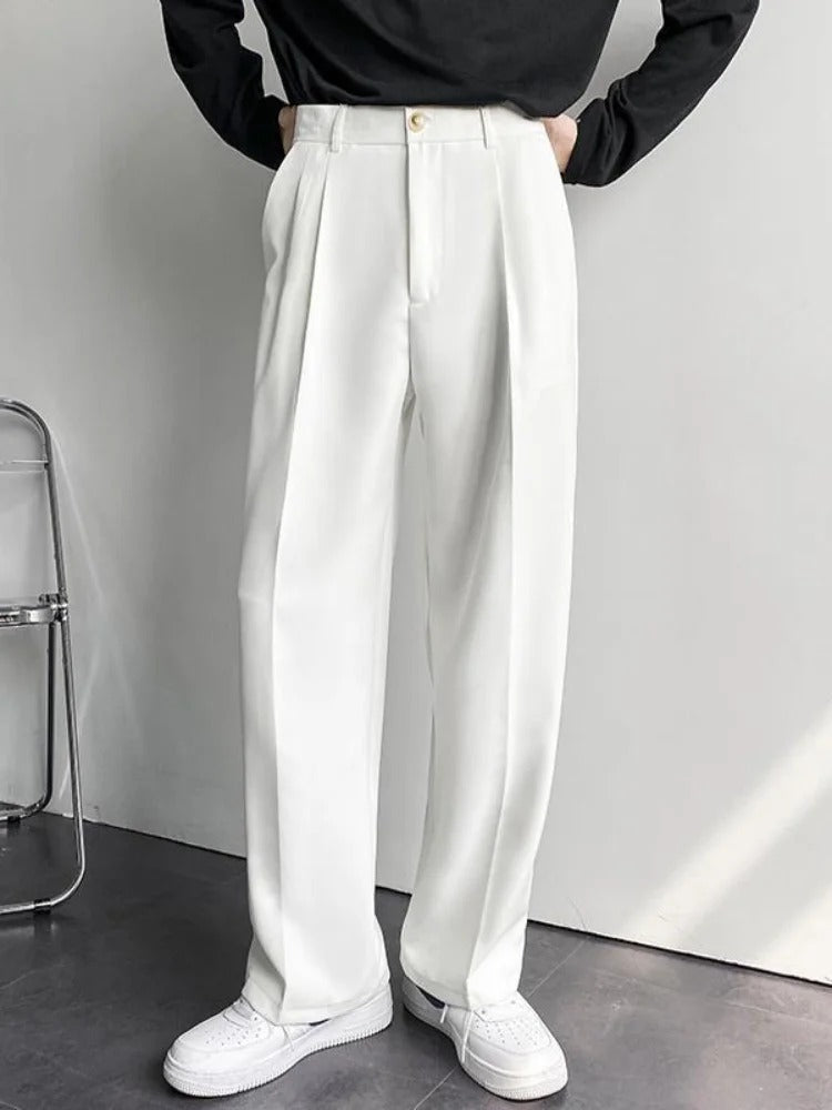 Retro Draping Trousers-AVENZIE