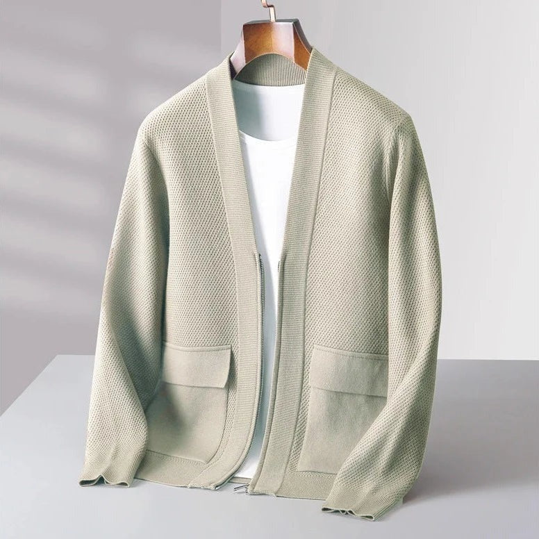 Anthony-Rêmy Premium Virgin Wool Cardigan-AVENZIE