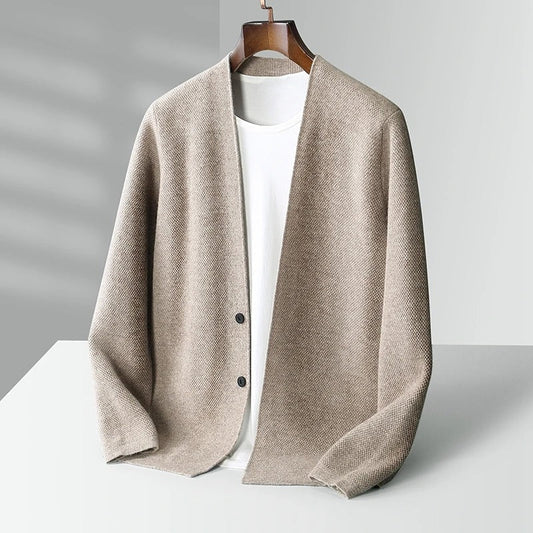 Lucien-Demié Virgin Wool Cardigan-AVENZIE