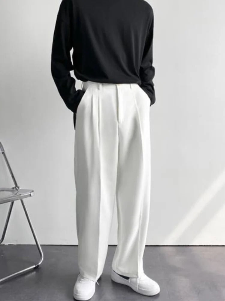 Retro Draping Trousers-AVENZIE