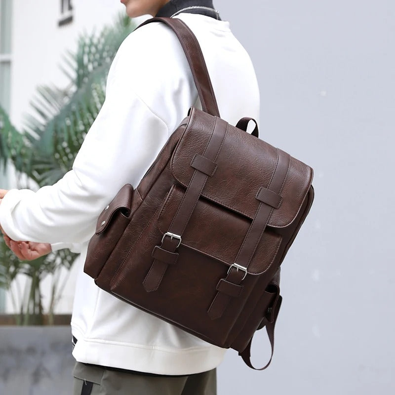 Vintage Style Men's Leather Bag-AVENZIE